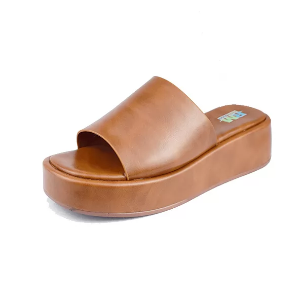 Sandale Compense pour femme 1736 marron.....  sandale médicale femme confortable Maroc